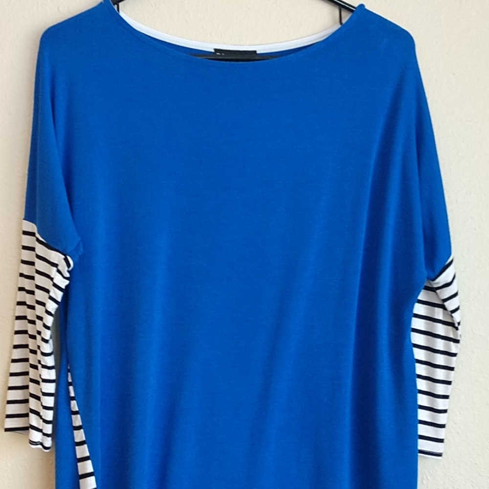Striped Sleeve Top